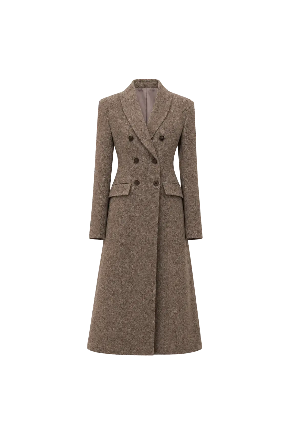THE ARTM wool herringbone double-breasted blazer product image 01