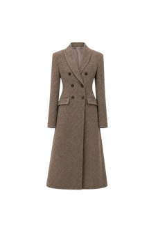 THE ARTM wool herringbone double-breasted blazer product image 01