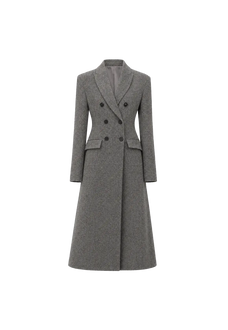 THE ARTM wool herringbone double-breasted blazer product image 04
