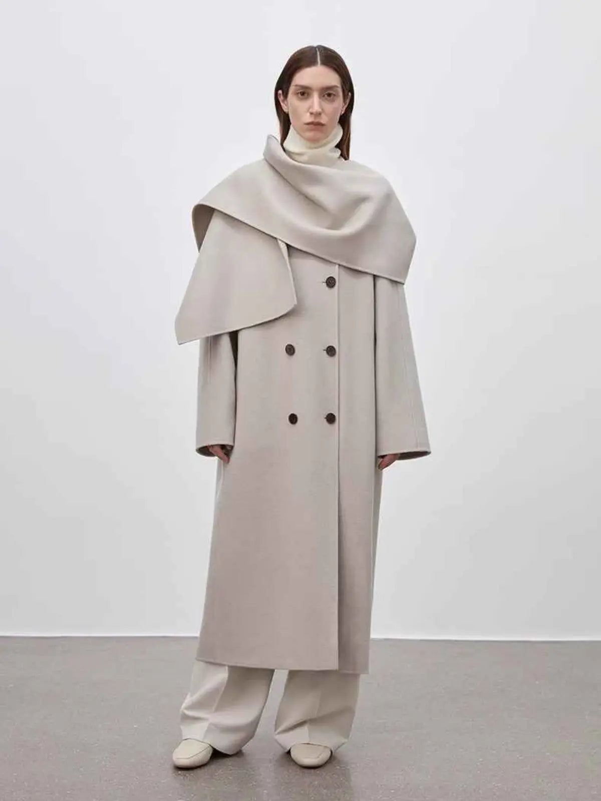 Assassin's Creed removable scarf-collar wool coat product image 06