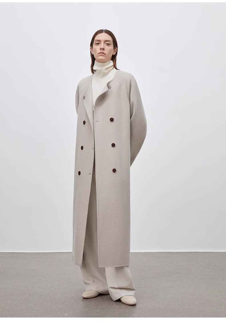 "Assassin's Creed" removable scarf collar, woolen coat for women, autumn and winter coat - variant_title