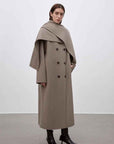"Assassin's Creed" removable scarf collar, woolen coat for women, autumn and winter coat - variant_title
