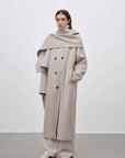 "Assassin's Creed" removable scarf collar, woolen coat for women, autumn and winter coat - variant_title