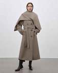 "Assassin's Creed" removable scarf collar, woolen coat for women, autumn and winter coat - variant_title