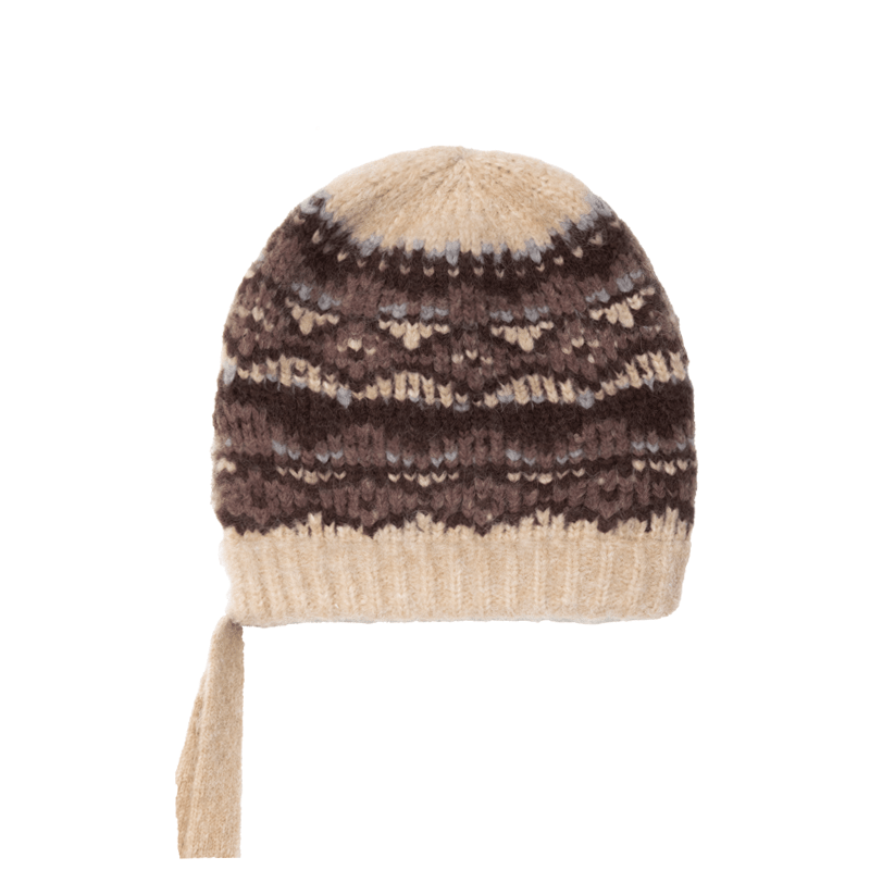 Autumn and winter jacquard knitted hat atmospheric woolen hat - variant_title