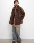 "Autumn Exclusive" Imported Tuscan sheepskin short lapel fur coat - variant_title