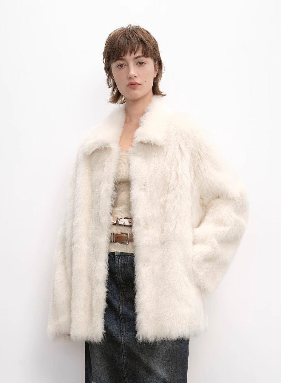 "Autumn Exclusive" Imported Tuscan sheepskin short lapel fur coat - variant_title
