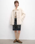 "Autumn Exclusive" Imported Tuscan sheepskin short lapel fur coat - variant_title