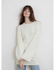 "Autumn Sweet Cheese" merino wool fashionable waist slimming trumpet sleeve sweater for women - variant_title