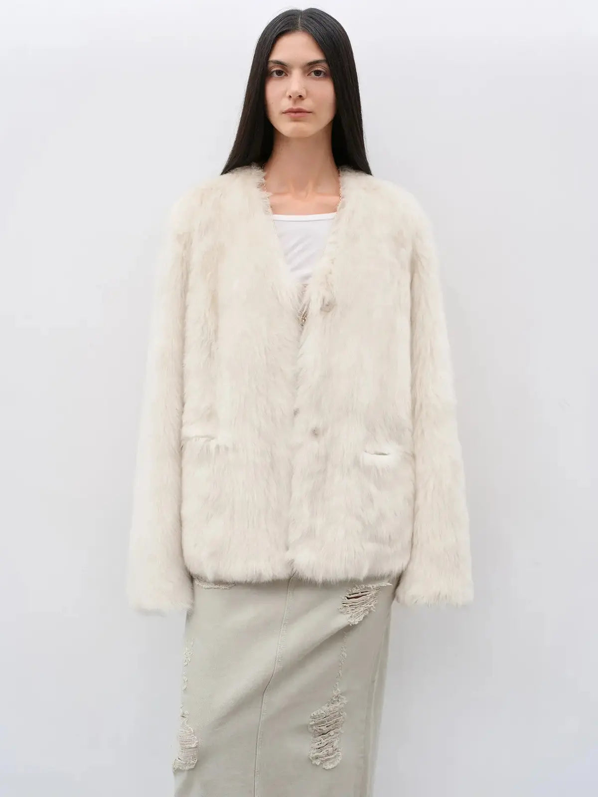 Babylon Phantom Nights pink Toscana shearling coat product image 04