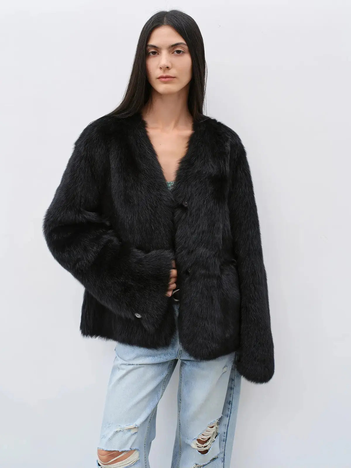 Babylon Phantom Nights pink Toscana shearling coat product image 06