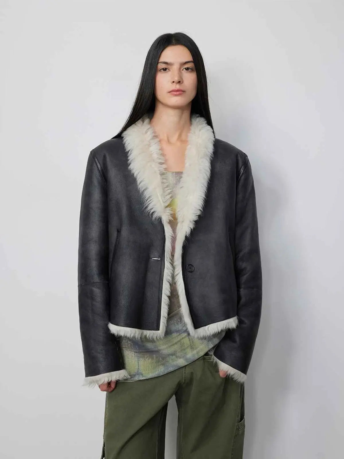 Beethoven's Night reversible Toscana shearling coat product image 06