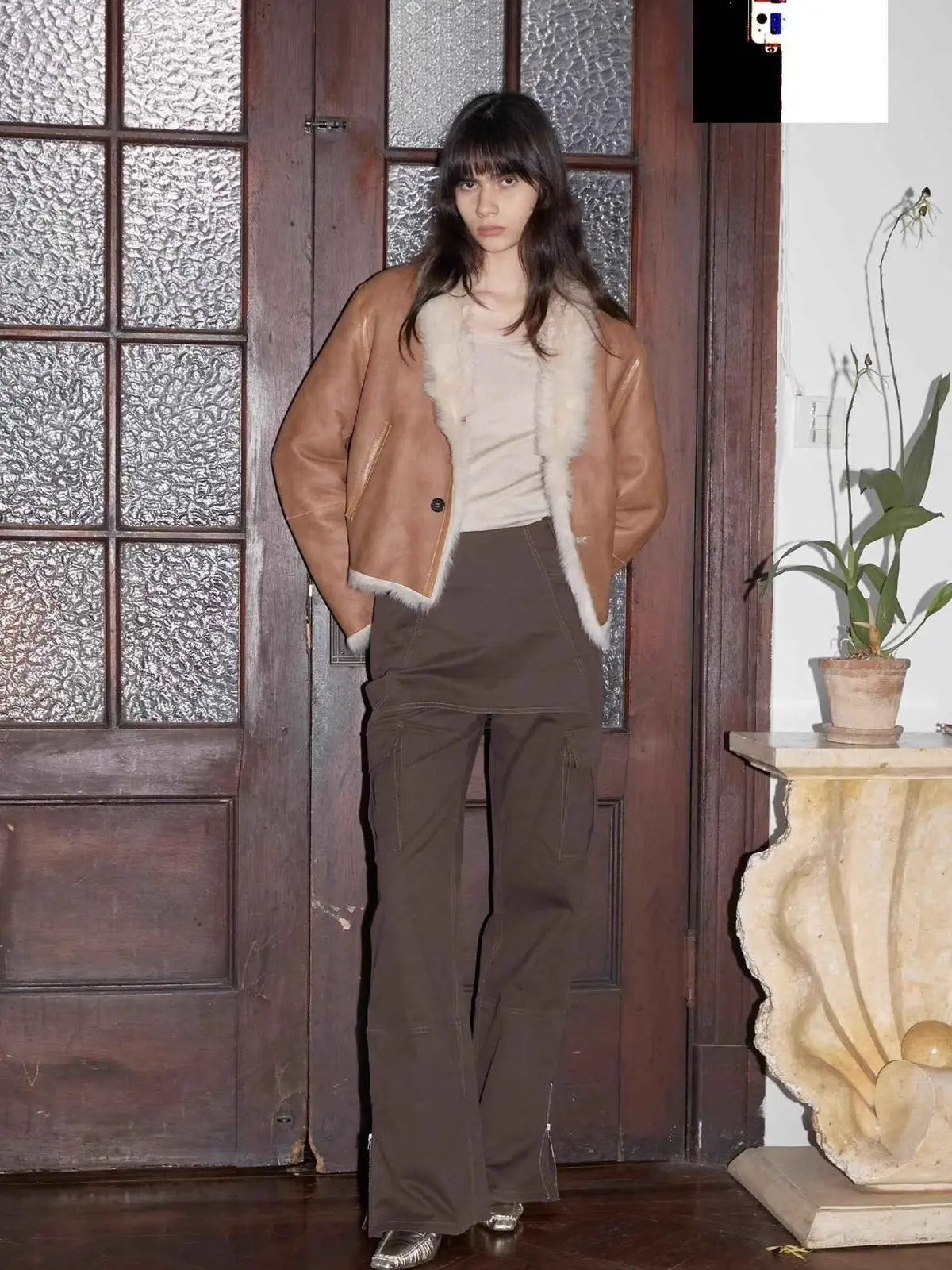 Beethoven's Night reversible Toscana shearling coat product image 11