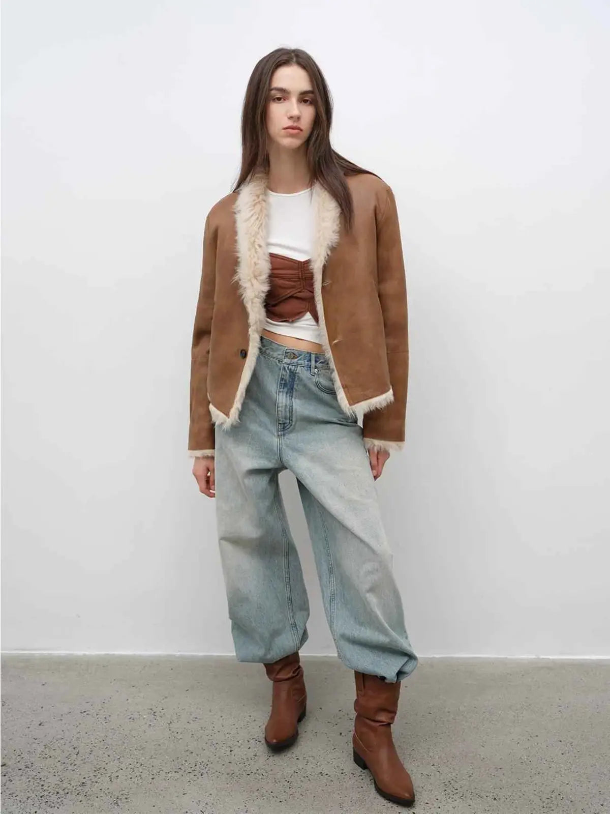 Beethoven's Night reversible Toscana shearling coat product image 13