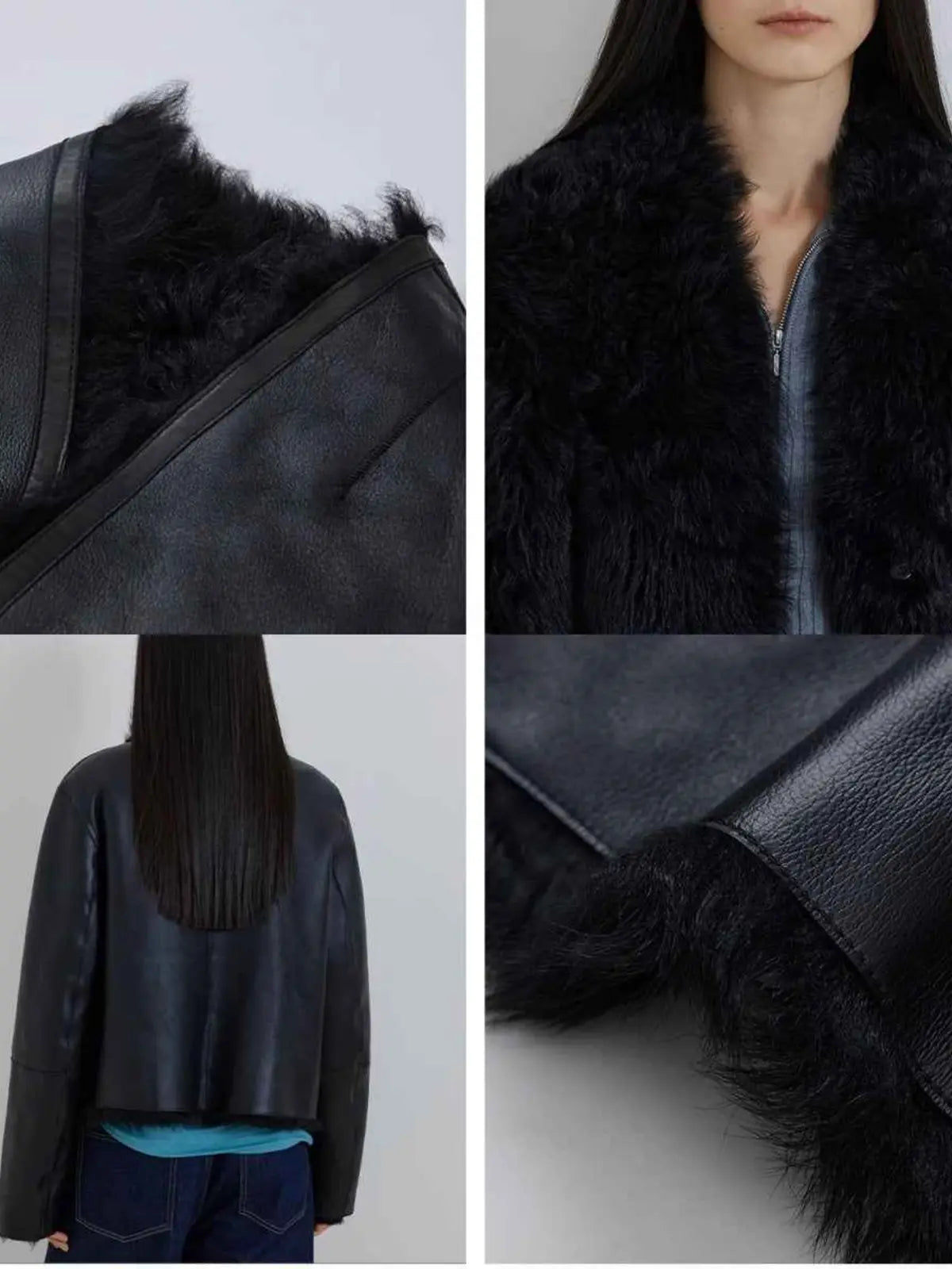 Beethoven's Night reversible Toscana shearling coat product image 14