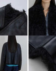 Beethoven's Night reversible Toscana shearling coat product image 14