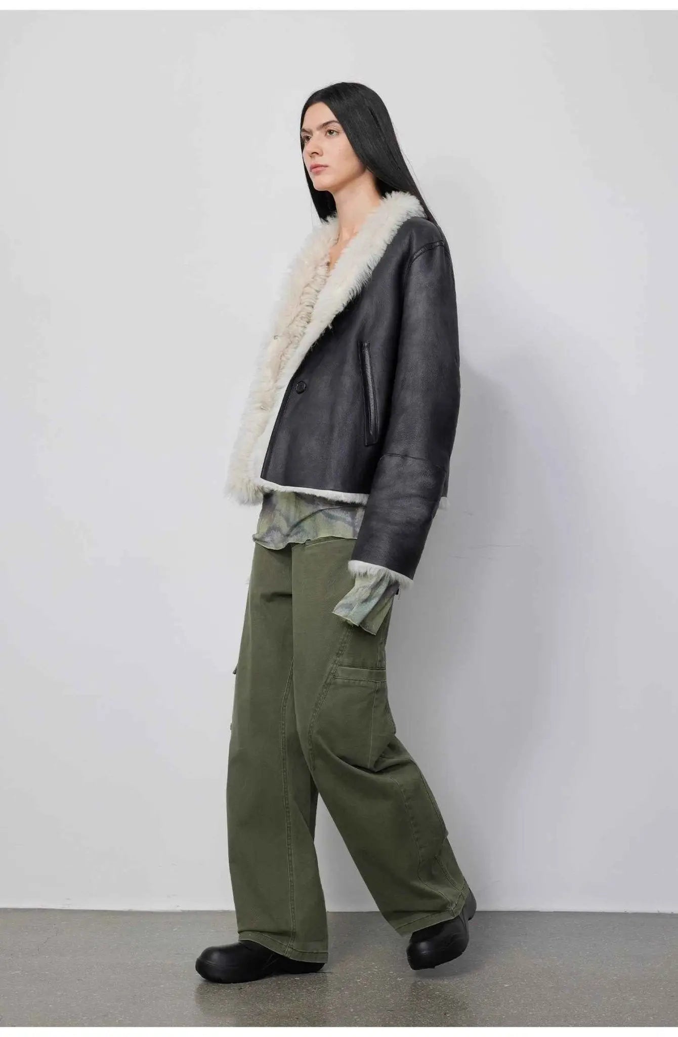 Beethoven's Night reversible Toscana shearling coat product image 15