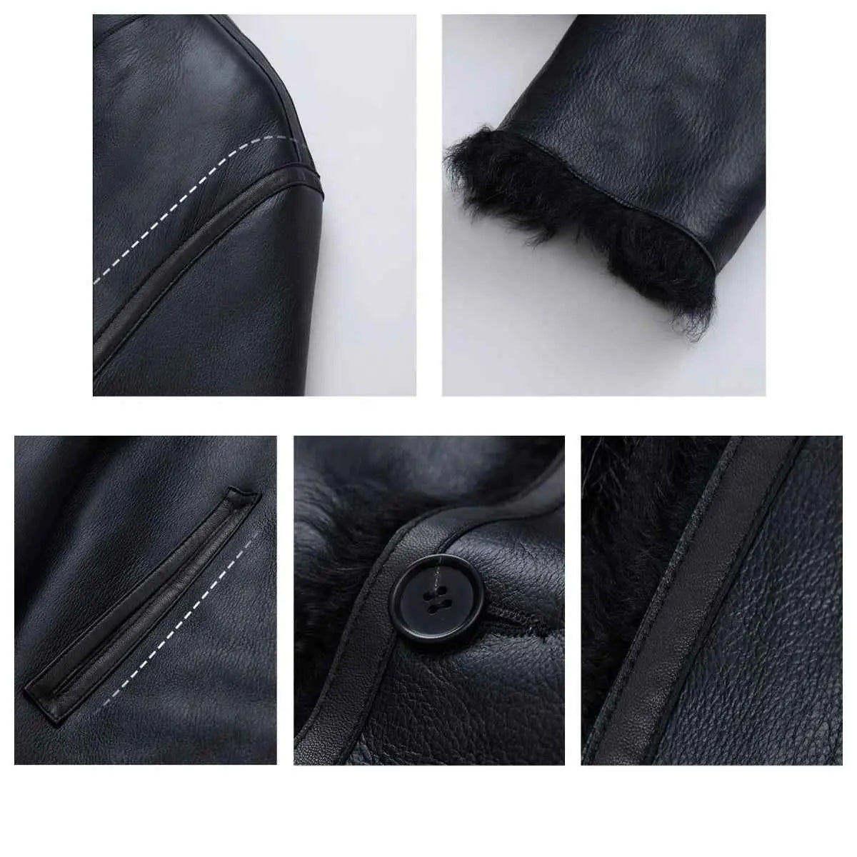Beethoven's Night reversible Toscana shearling coat product image 16