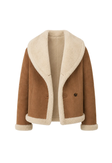 Bella Poetry short reversible vegan shearling jacket product image 01