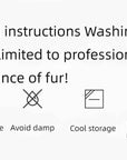 Black Sugar fox fur cardigan washing and care instructions