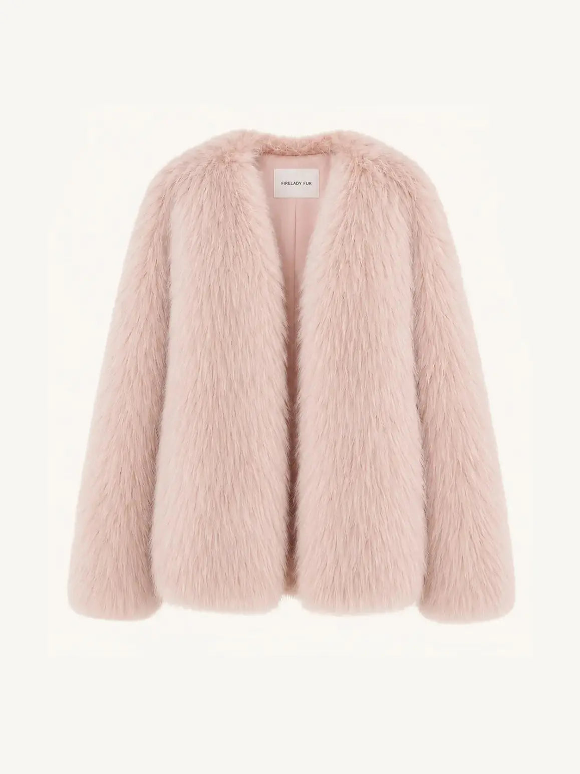 Black Sugar Pink Extended SagaFurs fox fur cardigan product view