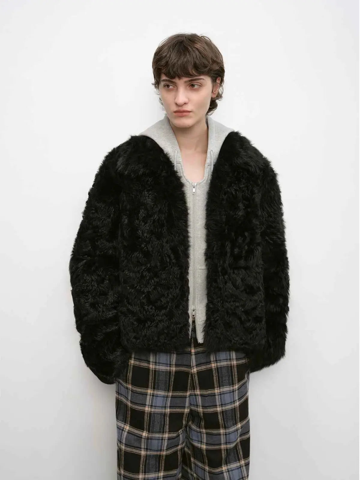 Blackmoon Berlin short Toscana wool sheepskin coat product image 05