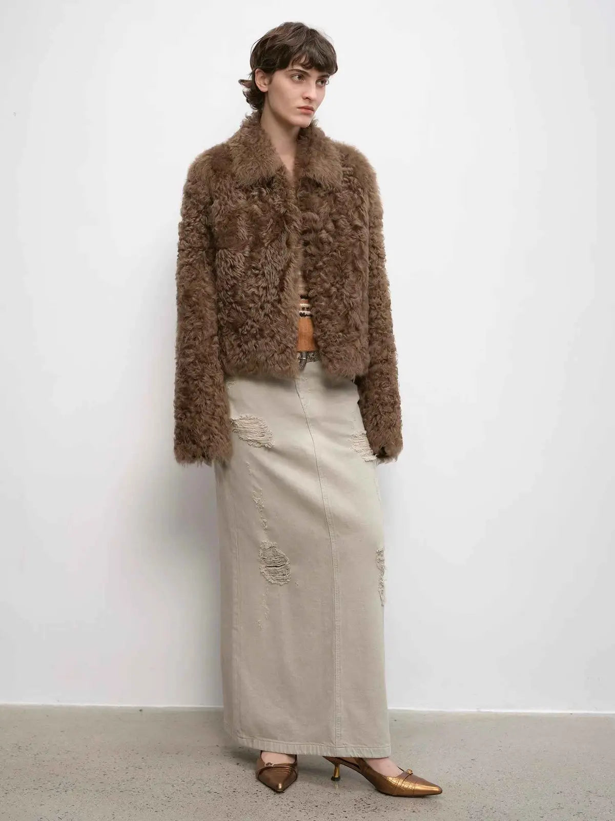 Blackmoon Berlin short Toscana wool sheepskin coat product image 15
