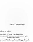 Blackmoon Berlin short Toscana wool sheepskin coat product image 16