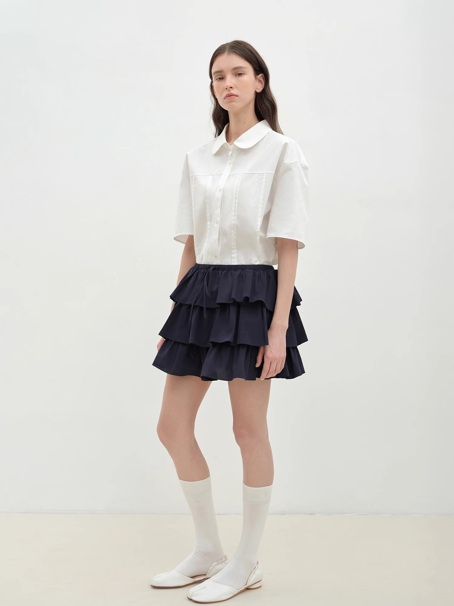 "Blueberry Cream" pure cotton anti - exposure lace cake skirt skirt - variant_title