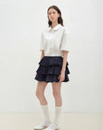 "Blueberry Cream" pure cotton anti - exposure lace cake skirt skirt - variant_title