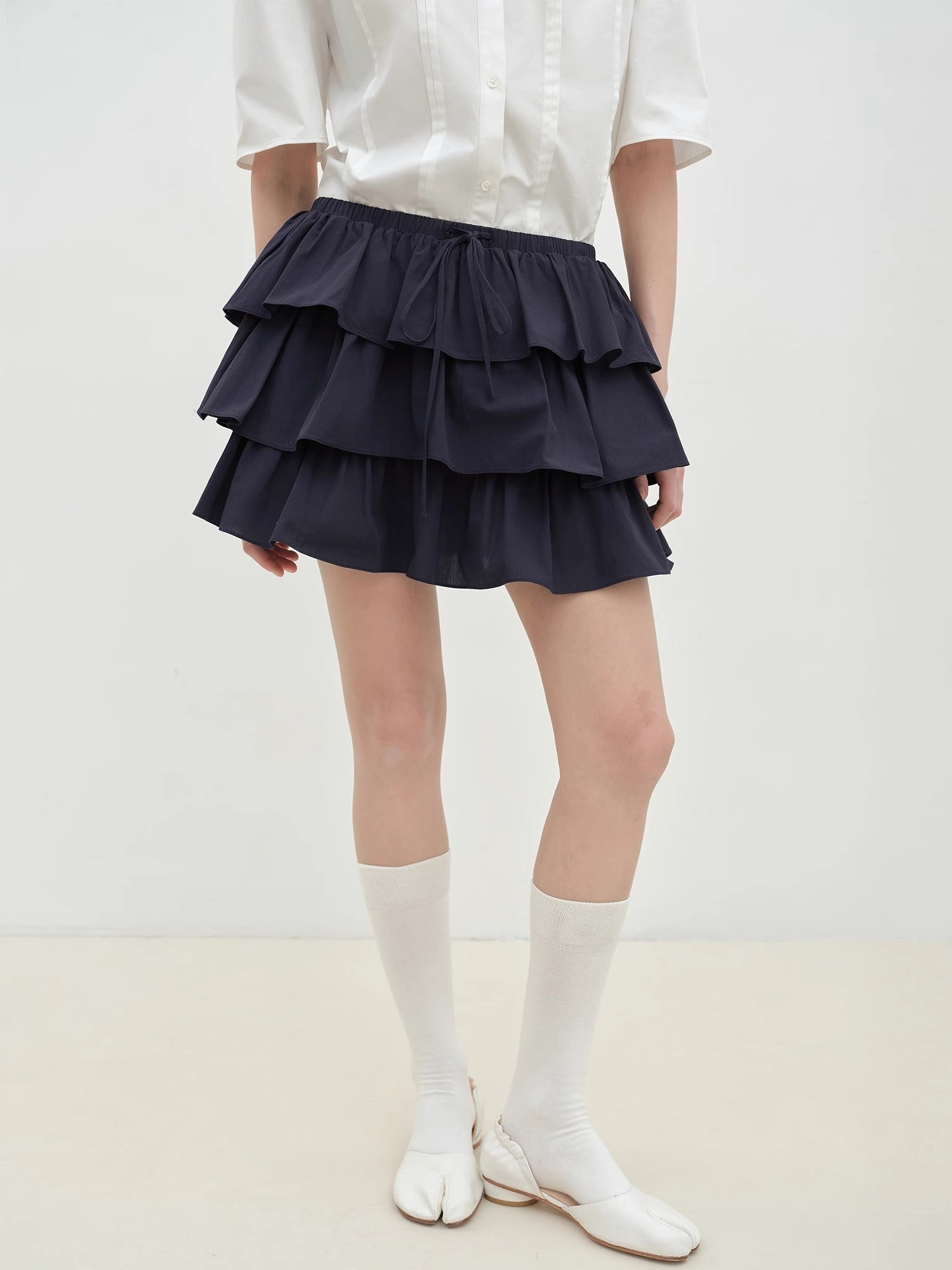 "Blueberry Cream" pure cotton anti - exposure lace cake skirt skirt - variant_title