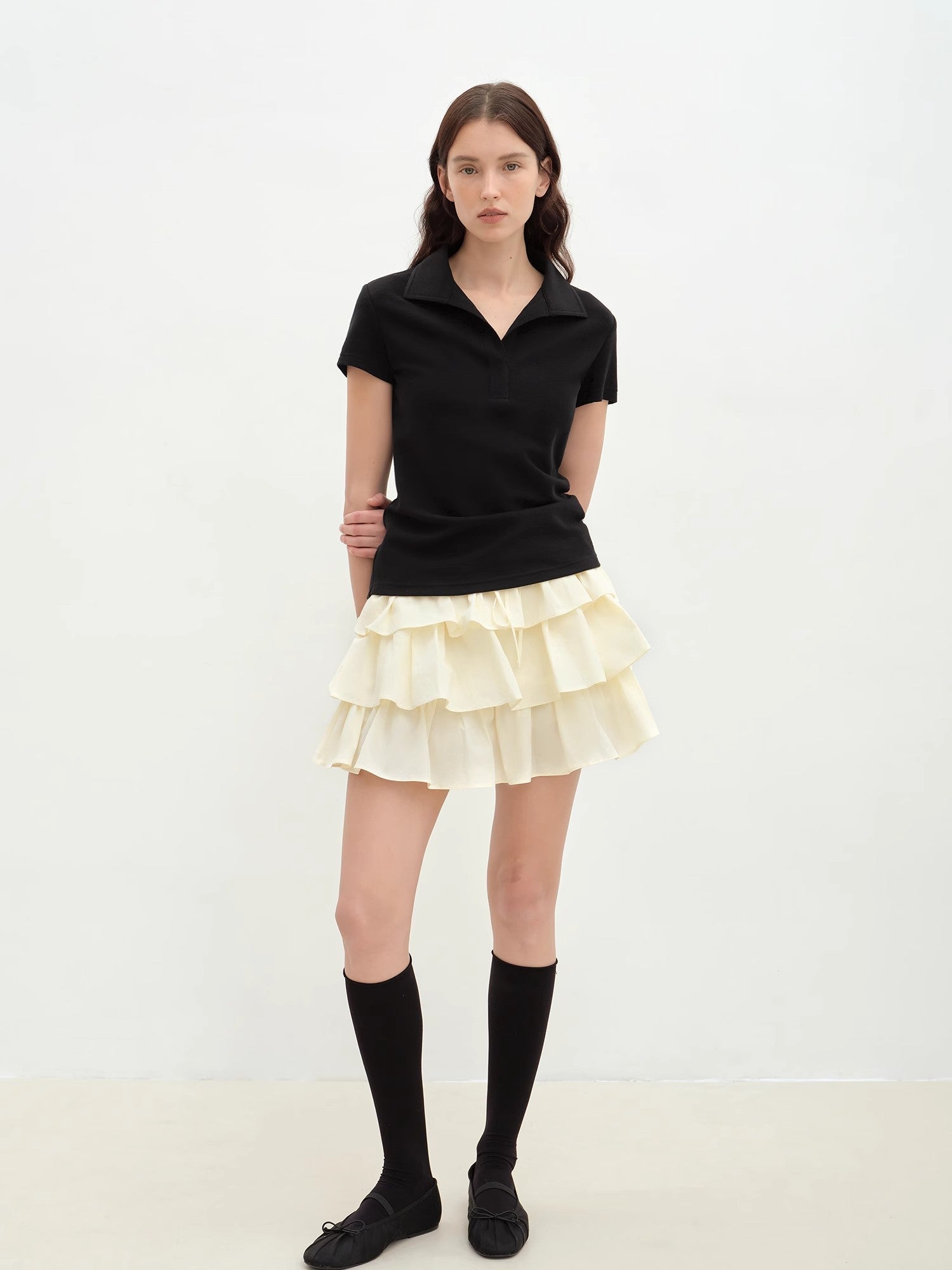 "Blueberry Cream" pure cotton anti - exposure lace cake skirt skirt - variant_title