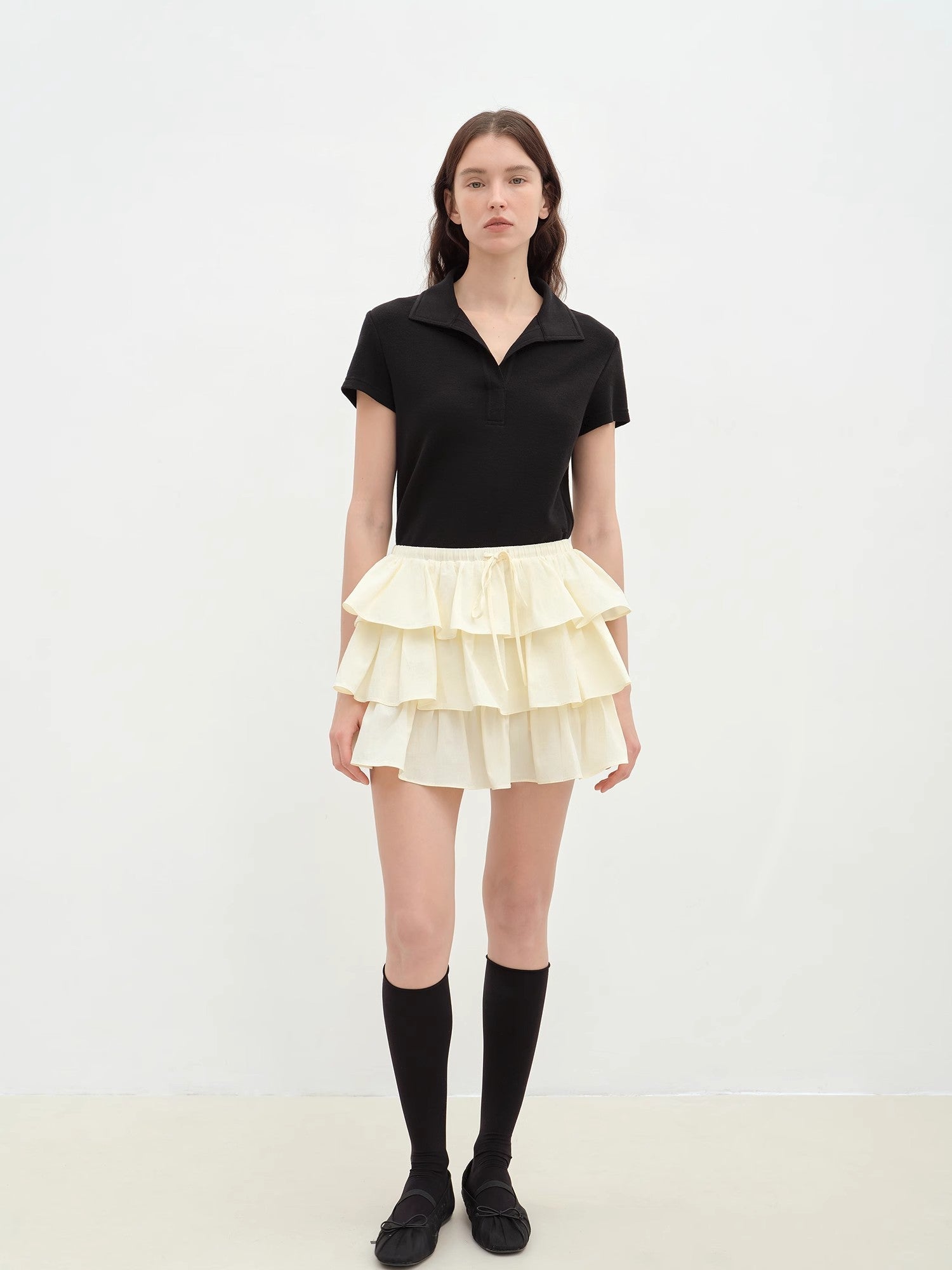 "Blueberry Cream" pure cotton anti - exposure lace cake skirt skirt - variant_title