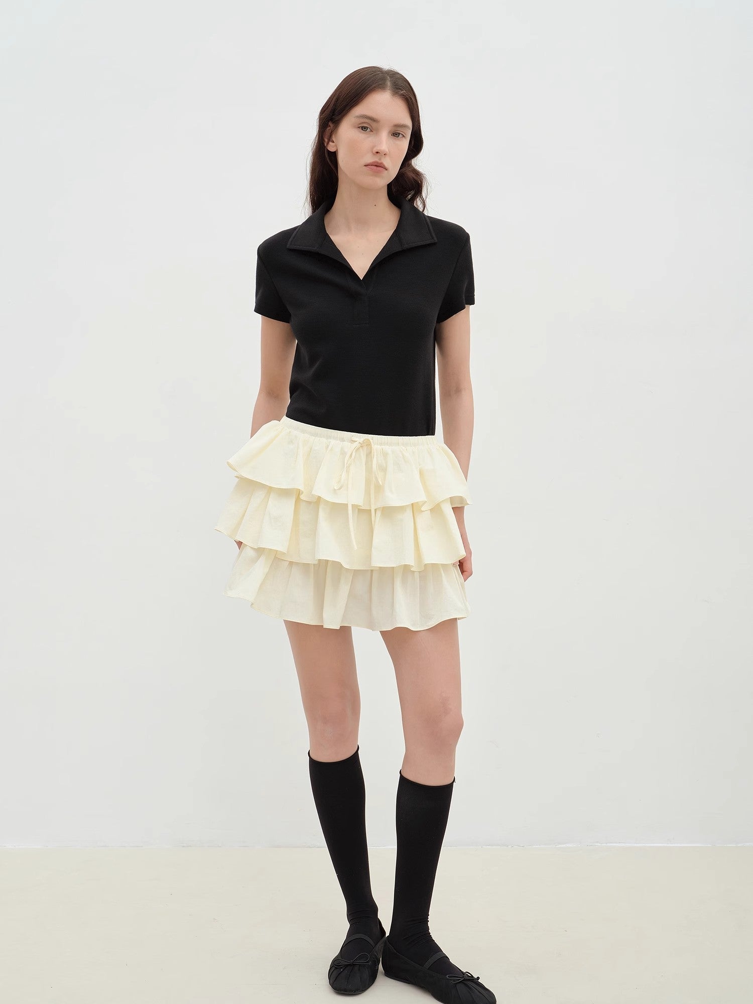 "Blueberry Cream" pure cotton anti - exposure lace cake skirt skirt - variant_title