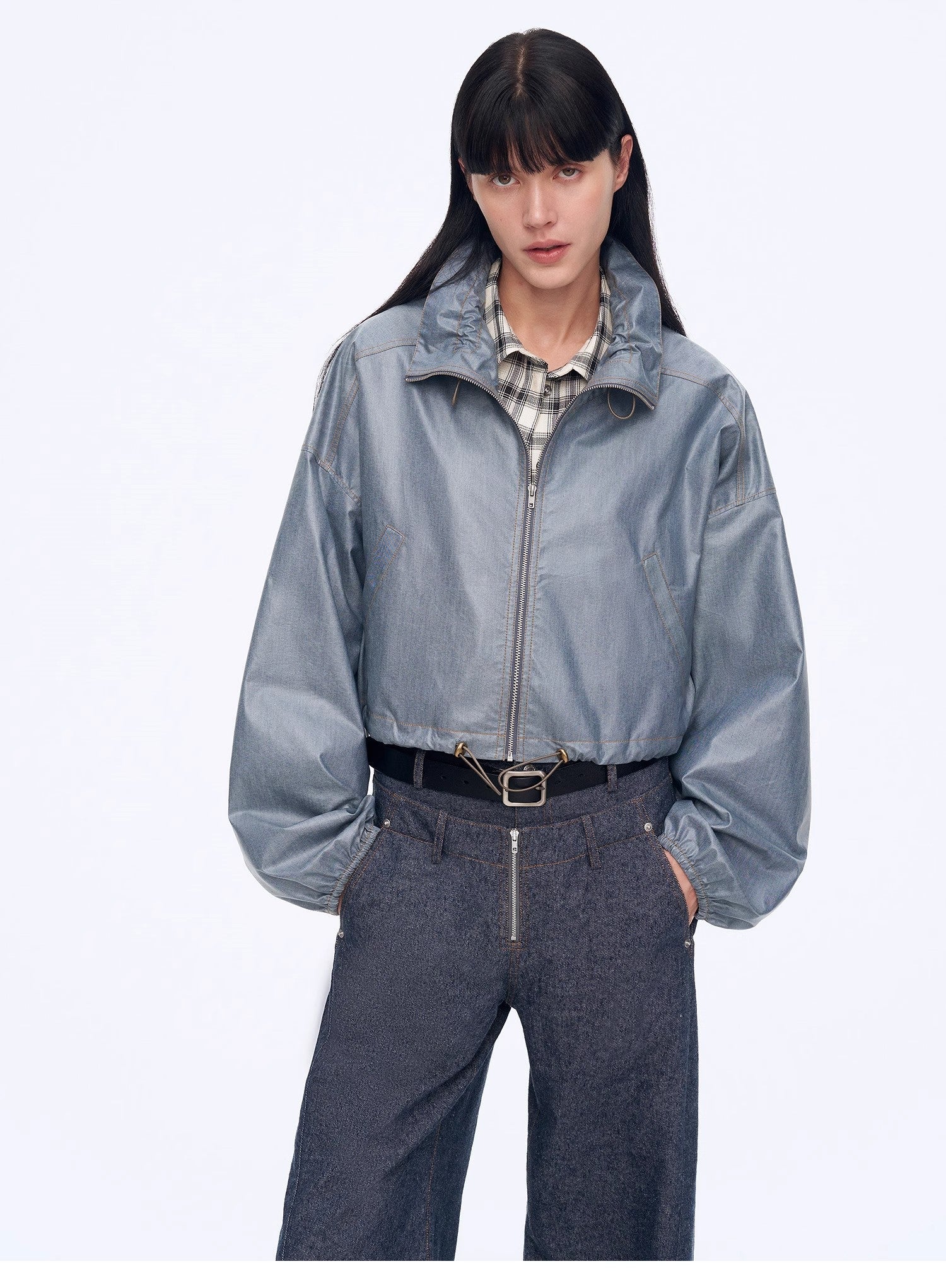 "Blues Notes" Technological Composite Film Cotton Lightweight Outdoor Jacket - variant_title