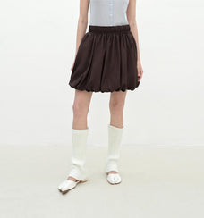 "Bubble Park" elastic waist three - dimensional flower bud new skirt - variant_title