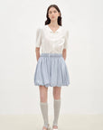 "Bubble Park" elastic waist three - dimensional flower bud new skirt - variant_title