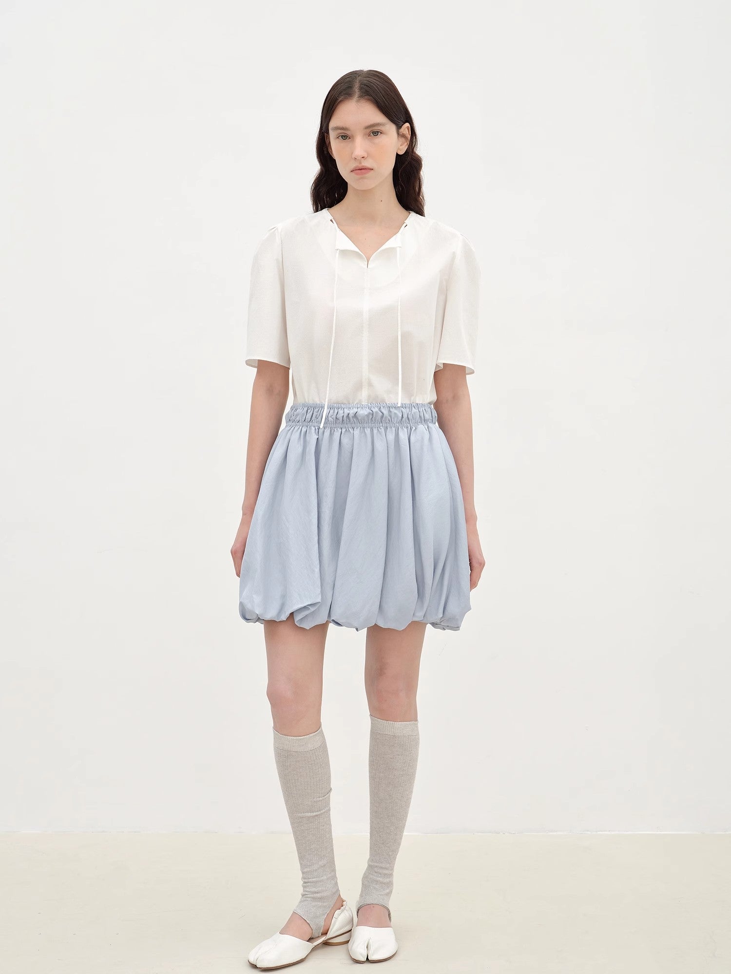 "Bubble Park" elastic waist three - dimensional flower bud new skirt - variant_title