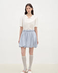 "Bubble Park" elastic waist three - dimensional flower bud new skirt - variant_title