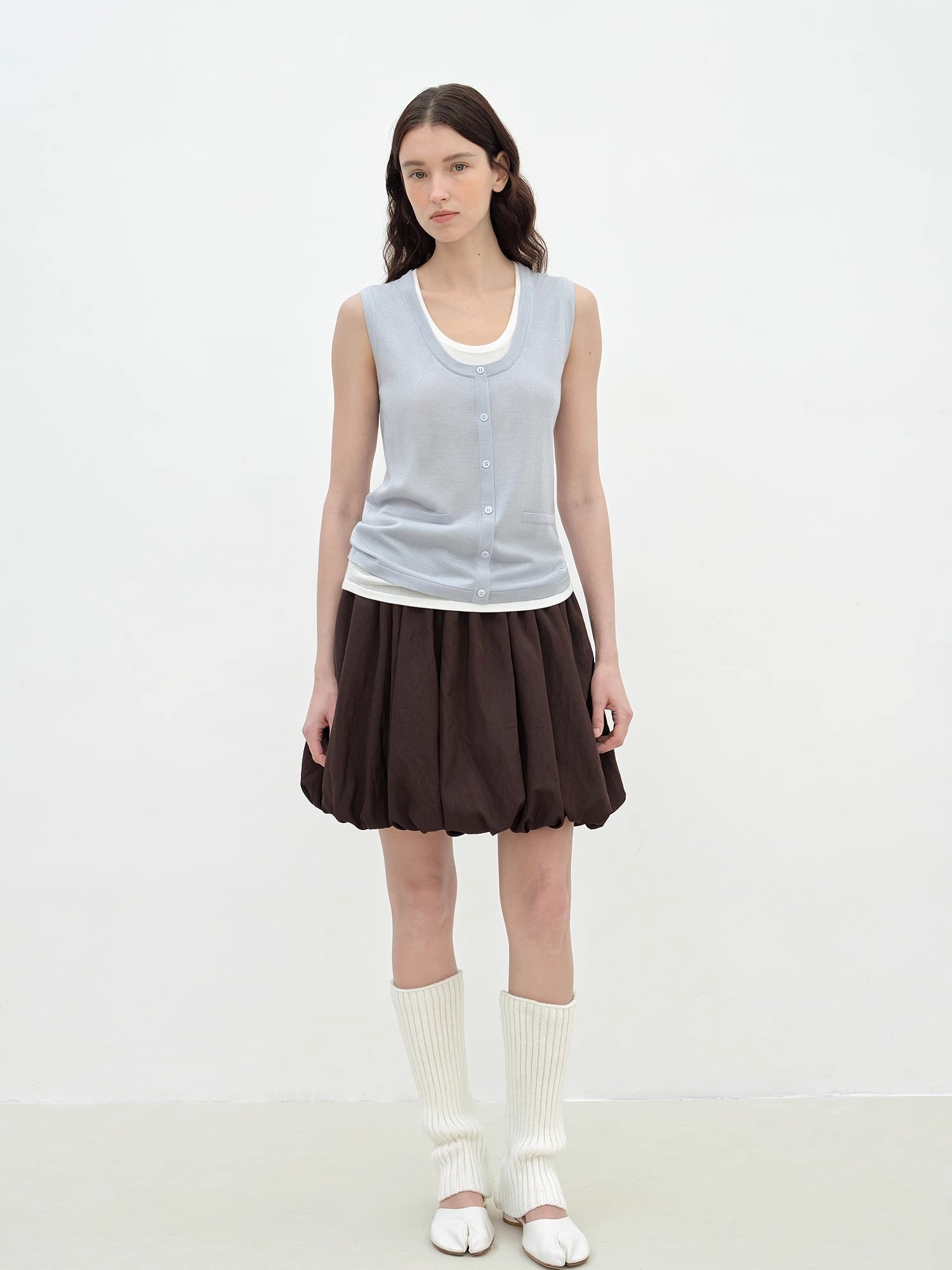 "Bubble Park" elastic waist three - dimensional flower bud new skirt - variant_title