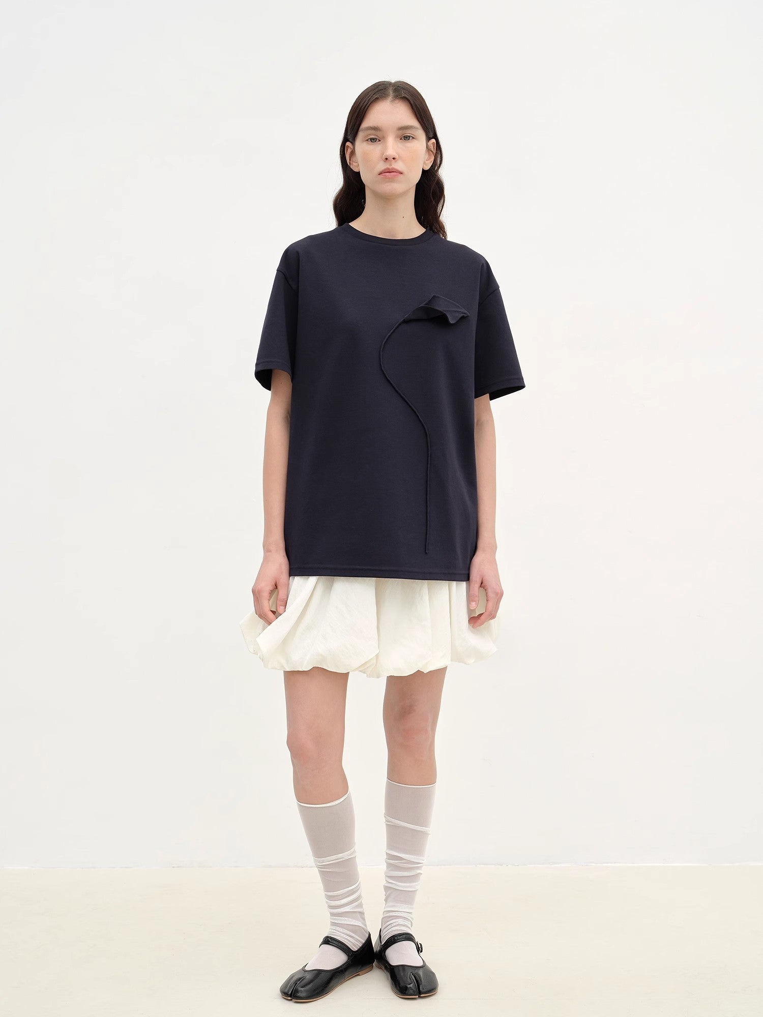 "Bubble Park" elastic waist three - dimensional flower bud new skirt - variant_title