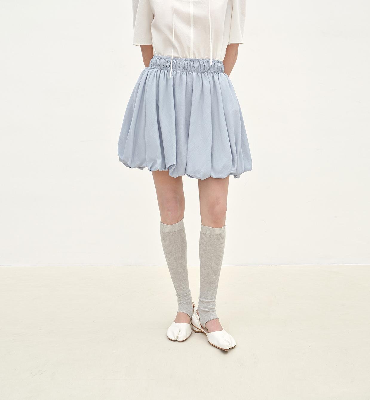 "Bubble Park" elastic waist three - dimensional flower bud new skirt - variant_title