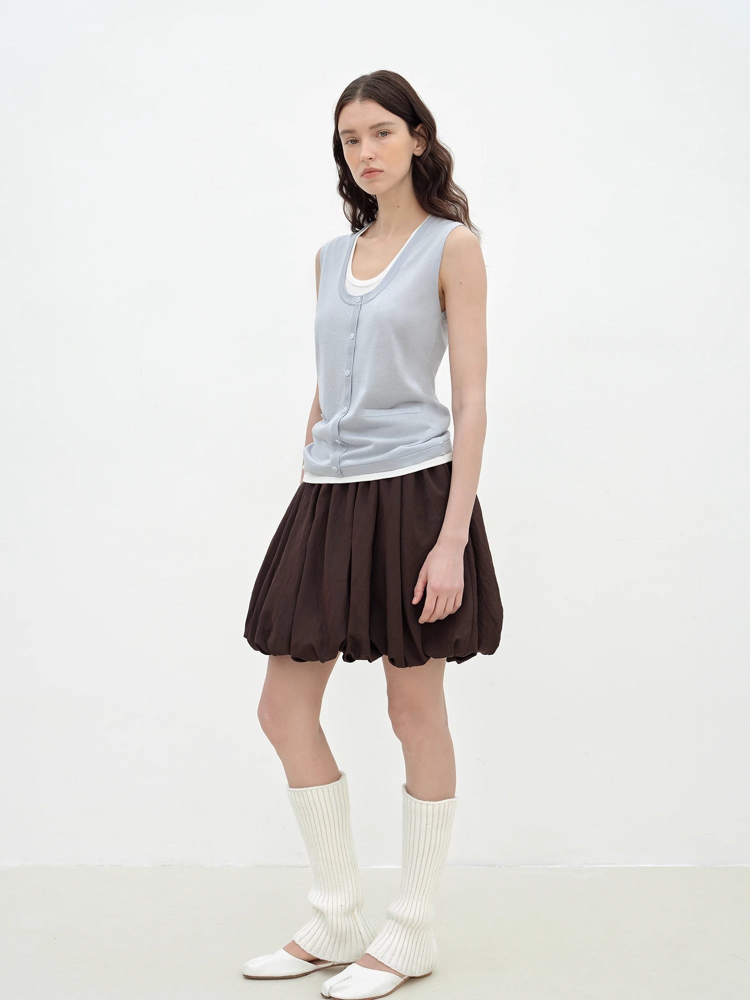 "Bubble Park" elastic waist three - dimensional flower bud new skirt - variant_title