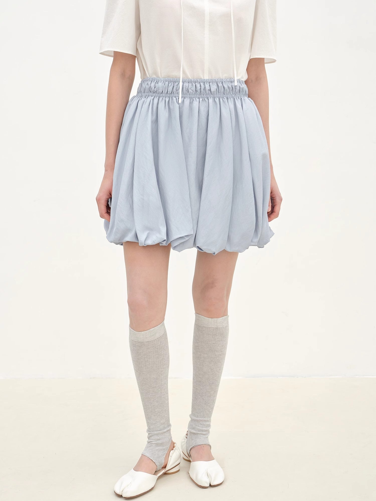 "Bubble Park" elastic waist three - dimensional flower bud new skirt - variant_title