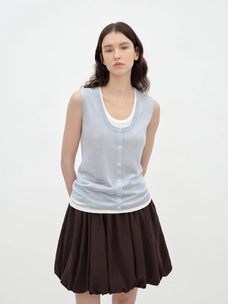 "Bubble Park" elastic waist three - dimensional flower bud new skirt - variant_title