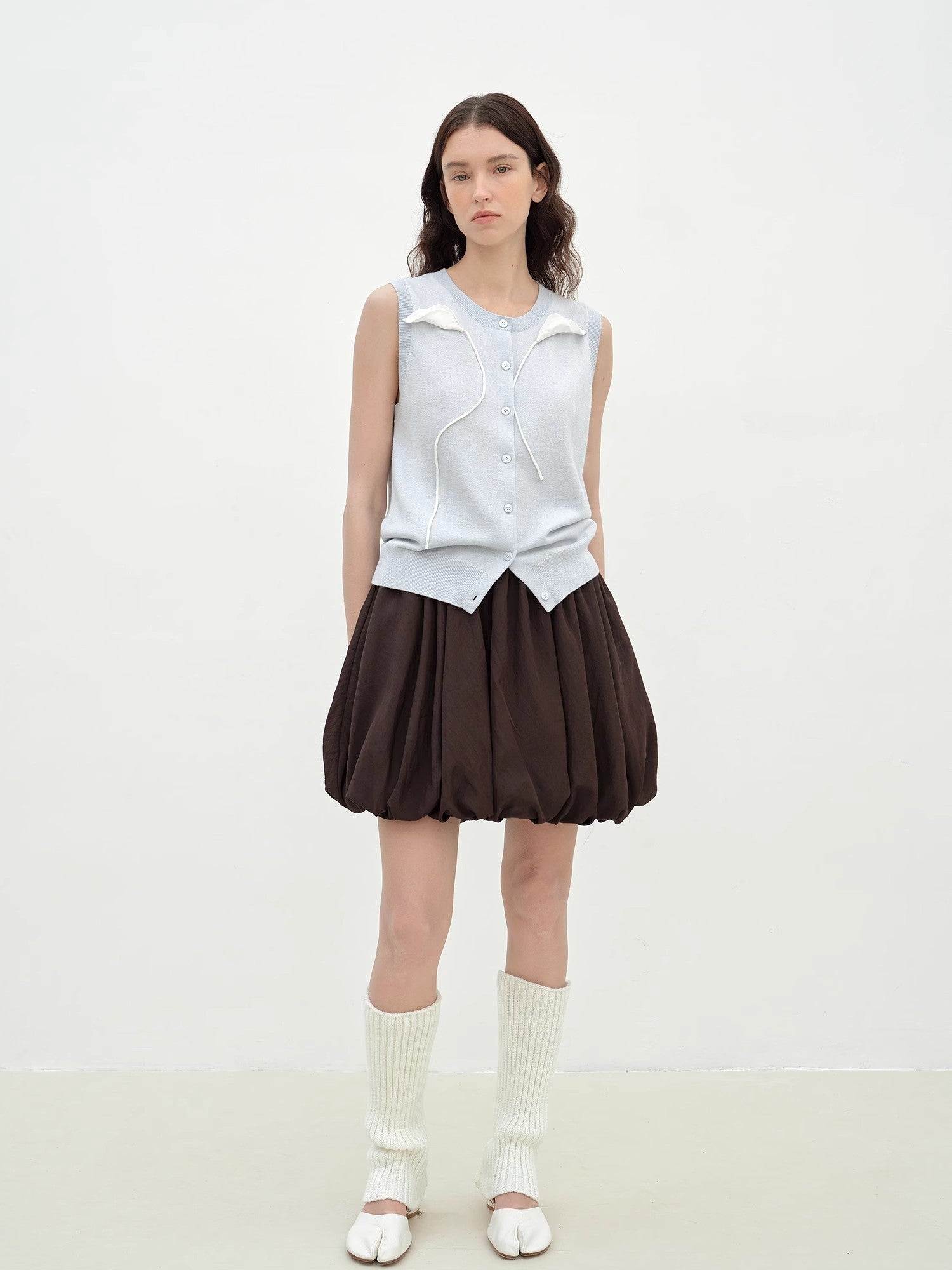 "Bubble Park" elastic waist three - dimensional flower bud new skirt - variant_title