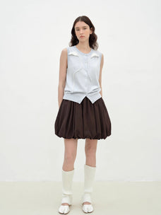 "Bubble Park" elastic waist three - dimensional flower bud new skirt - variant_title