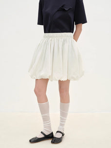 "Bubble Park" elastic waist three - dimensional flower bud new skirt - variant_title