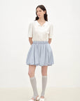 "Bubble Park" elastic waist three - dimensional flower bud new skirt - variant_title
