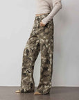 "Camouflage Charm " Cool, Trendy, Unique, and Personalized Original Camouflage Print Washed Loose Straight - Leg Denim Jeans - variant_title